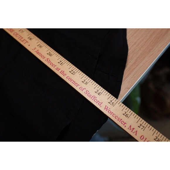 Soft Surrounding PL black button down shirt office business casual Goth Witchy - Picture 5 of 5